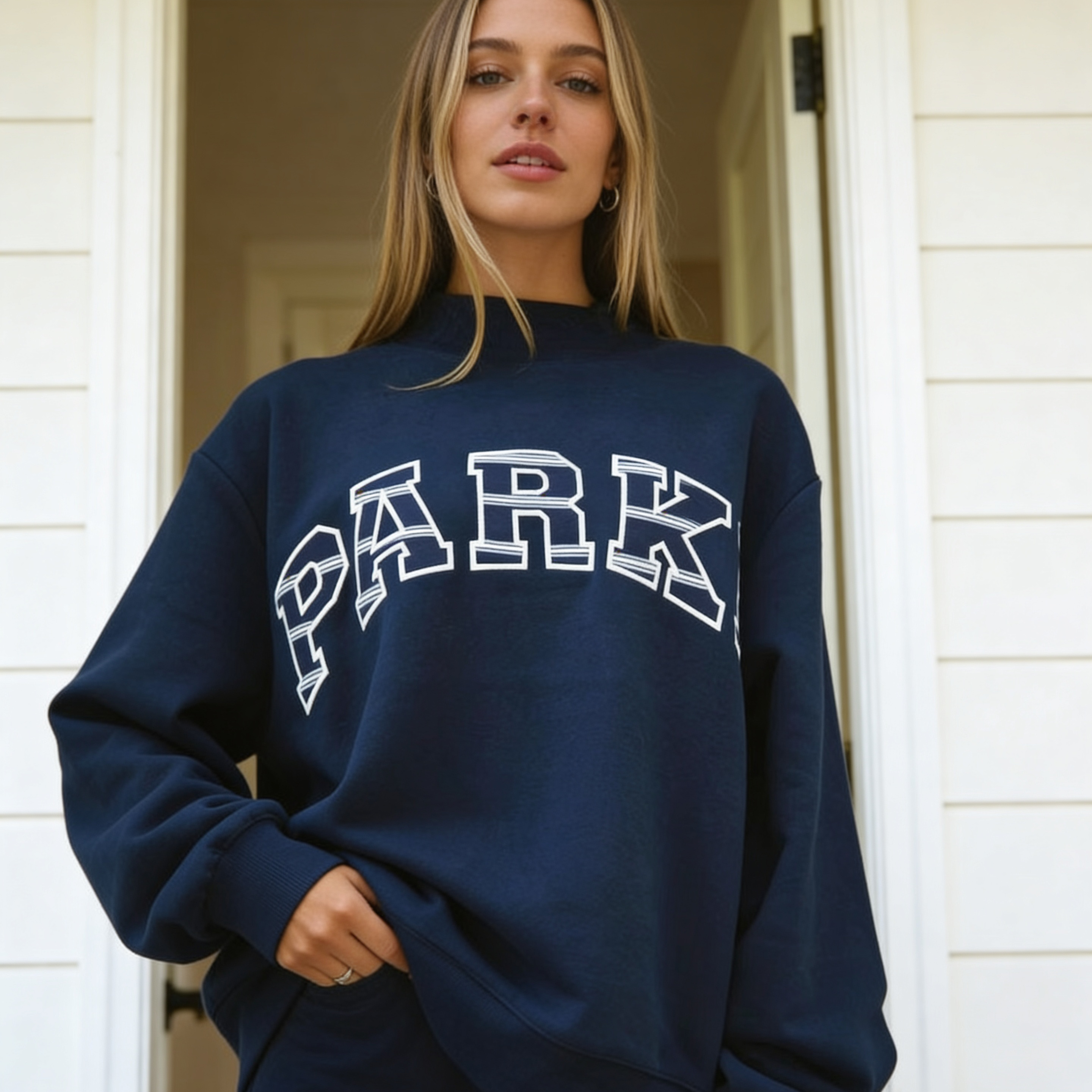 Viral Varsity Mockneck