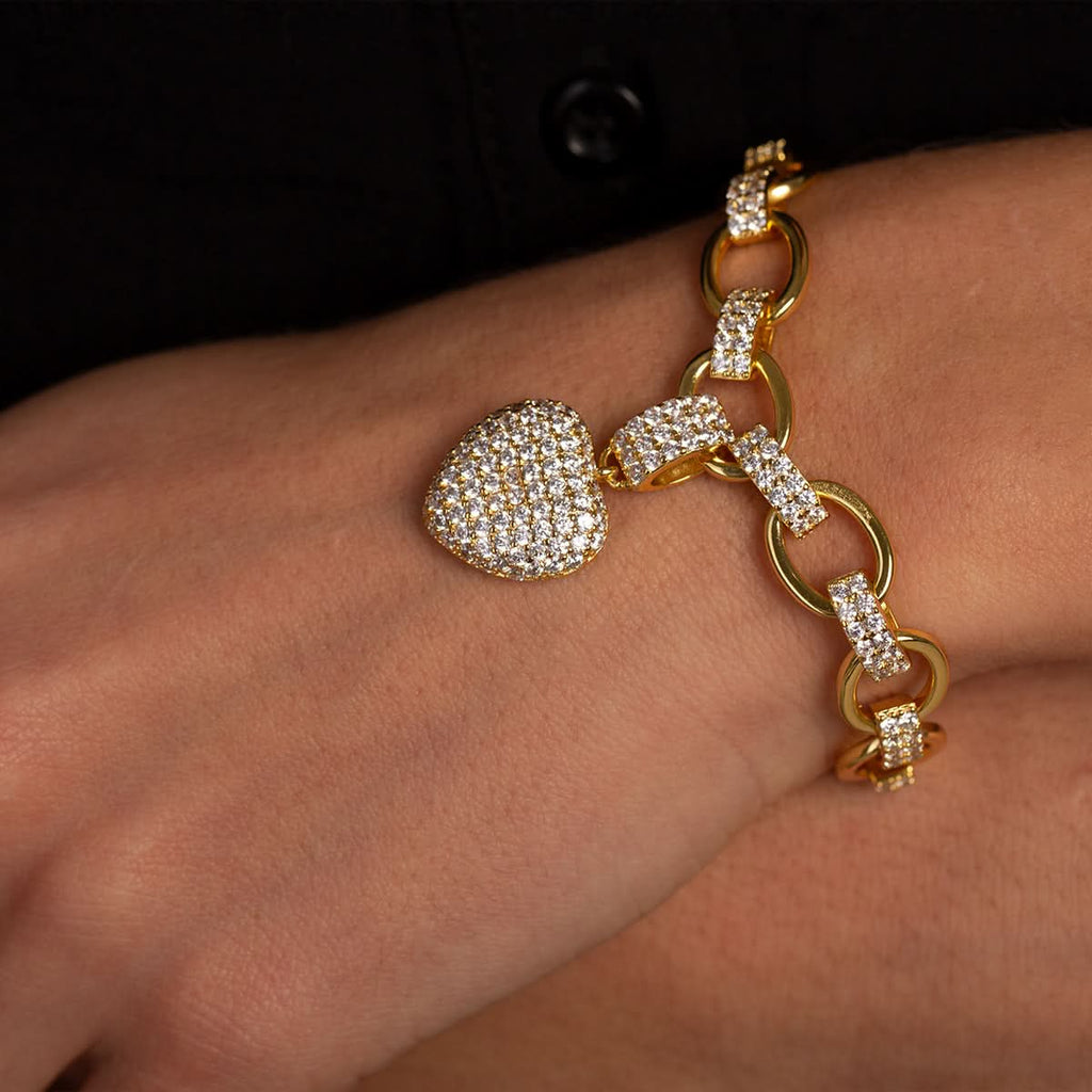 The Hills Heart Pendant Bracelet - ShopLorca